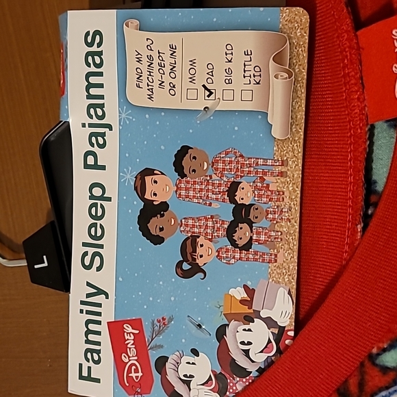 MEN'S MICKEY MOUSE MATCHING PAJAMAS SET SZ LARGE - Picture 7 of 9